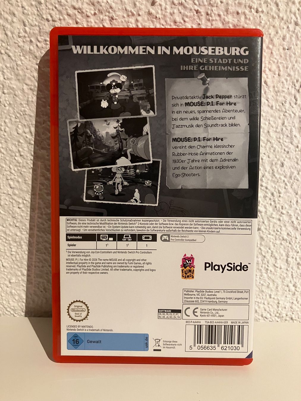 Jeux: Nintendo Switch Spiel Mouse P.I. For Hire – D'occasion à Beringen par pkr_z622 1