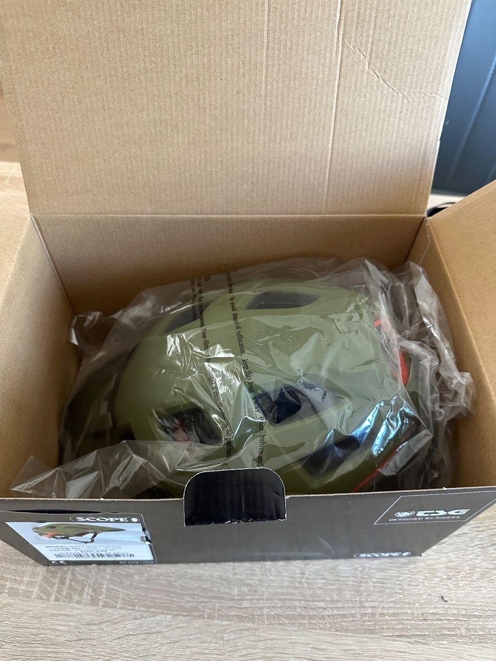 Caschi: Velo TSG - HELMET - SCOPE GRAPHIC DESIGN - ARMY MOSS-ORANGE – Nuovo e nell'imballaggio originale da Buchrain venduto da ant_7tbz 4