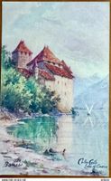 Chillon - Peintre ancienne de l'artiste peintre 1905