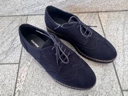 Graceland Schnürschuhe in Velours-Optik, Gr. 38