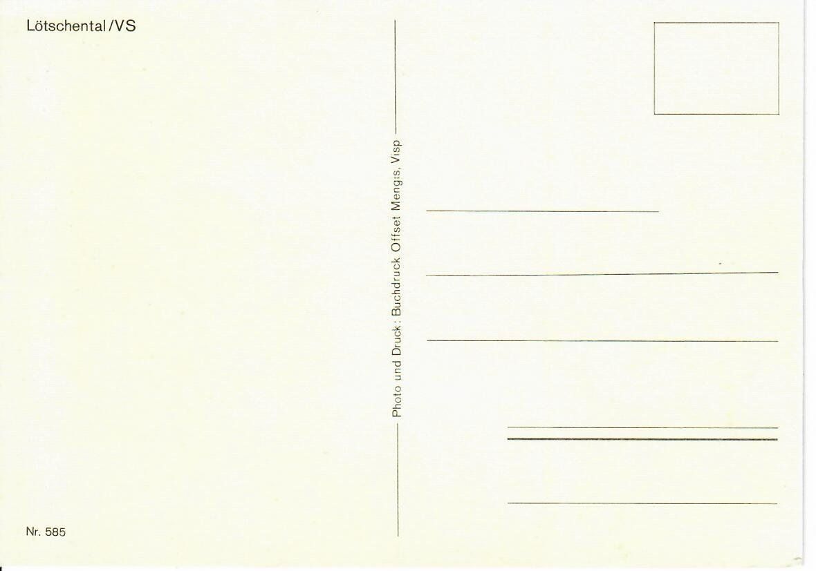 Cartoline postali: Lötschental – Usato da Hochdorf venduto da Ziegel-16 1