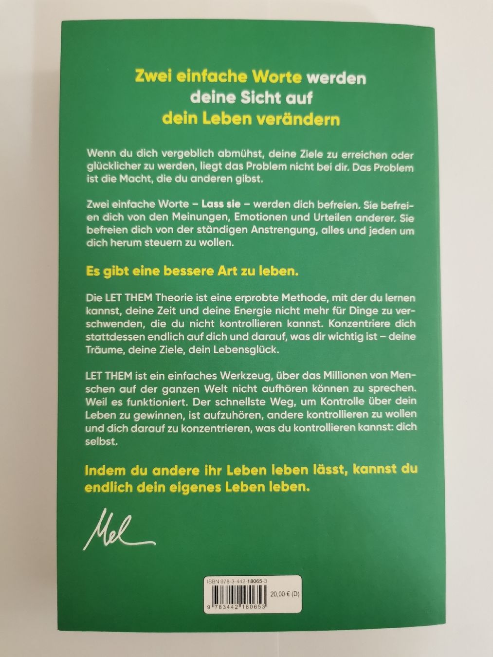 Libri: DIE LET THEM Theorie - Mel Robbins – Nuovo (secondo la descrizione) da Bern venduto da Libreraria 1