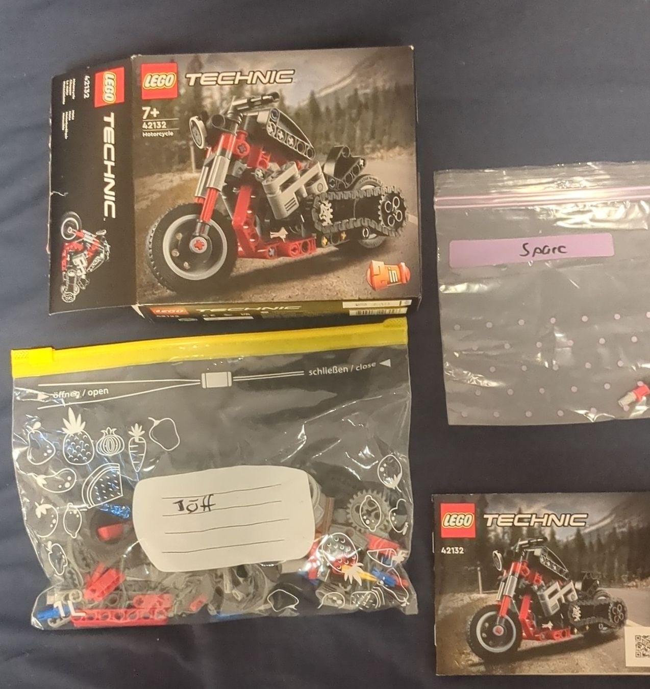 Lego Kit di costruzioni: LEGO Technic Motorrad 42132 gebraucht – Usato da Zürich venduto da SE.D