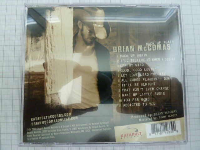 CDs: Brian McComas (Country) - Back up again – Gebraucht aus Au ZH von sikoku 2