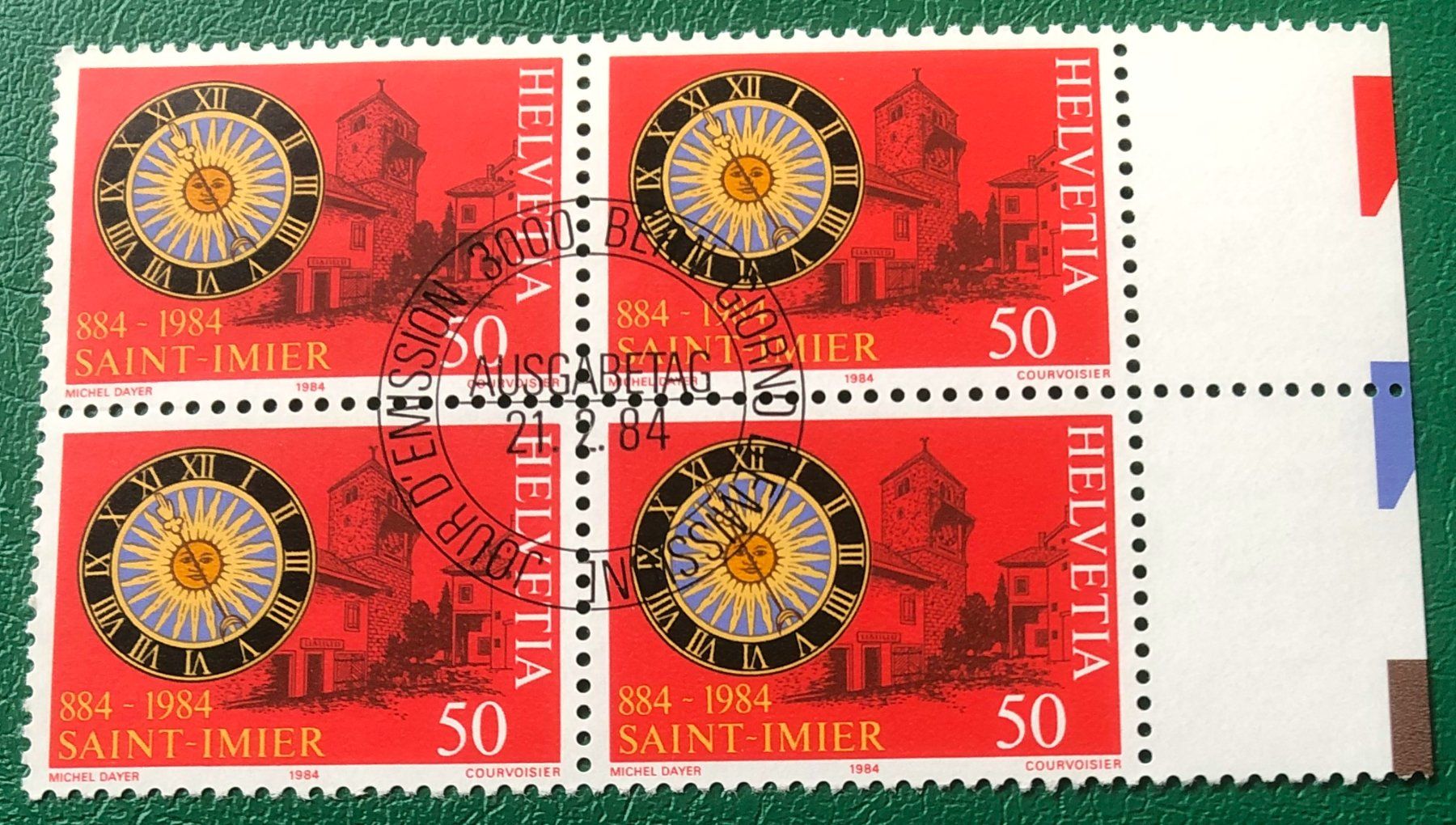 Alle Briefmarken: 4 er Block Nr. 706 mit Stempel Bern – Gebraucht aus Aarau von Billa007