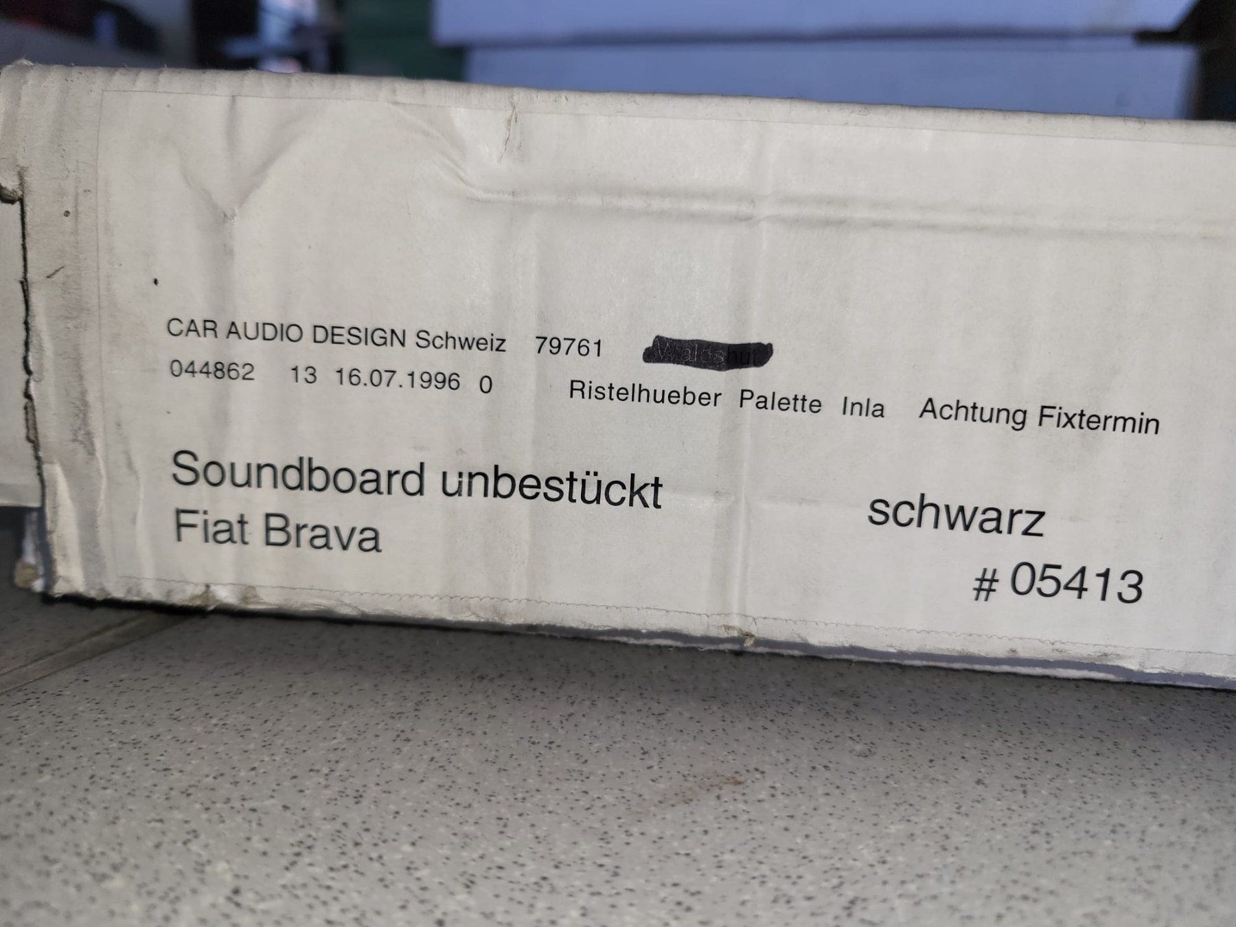 Fiat Tutti pezzi di ricambio auto: Fiat Brava Heckablage Soundboard  CarAudioDesign – Usato da Tägerig venduto da Cellito 1