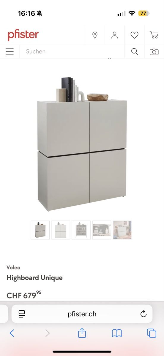 Pfister Commodes: Highboard Voleo – Neuf (Voir description) à Adliswil par ole_6vxw 2