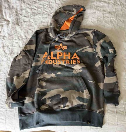 Kapuzenpullover Alpha Industries Camouflage Grösse L