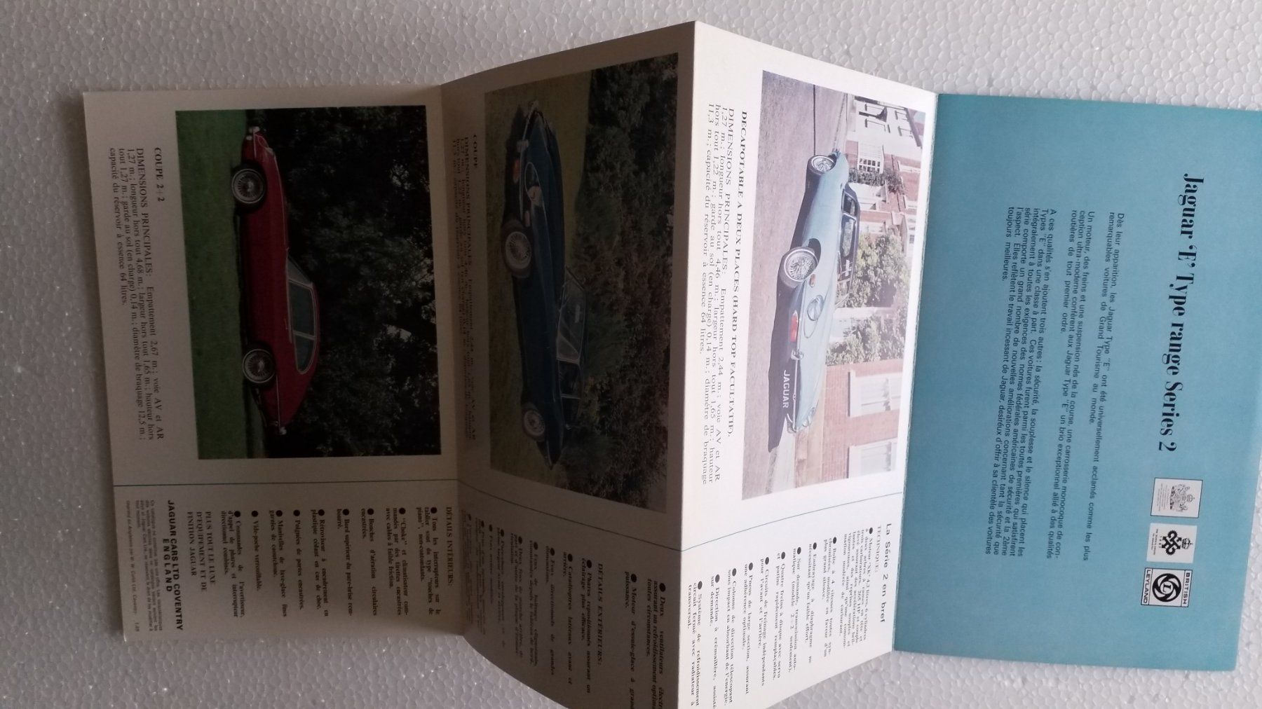 Alle Autoersatzteile: Prospectus Jaguar E type range Series 2 – Neu (gemäss Beschreibung) aus La Brévine von rover827 1