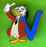 DISNEY  Alphabet    LUDWIG VON DRAKE  " V "
