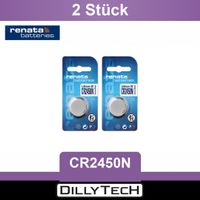 Renata CR2450N Lithium Knopfzellenbatterie - 2 Stk.