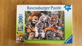 Ravensburger Puzzle 200 Teile XXL Grosskatzen guter Zustand