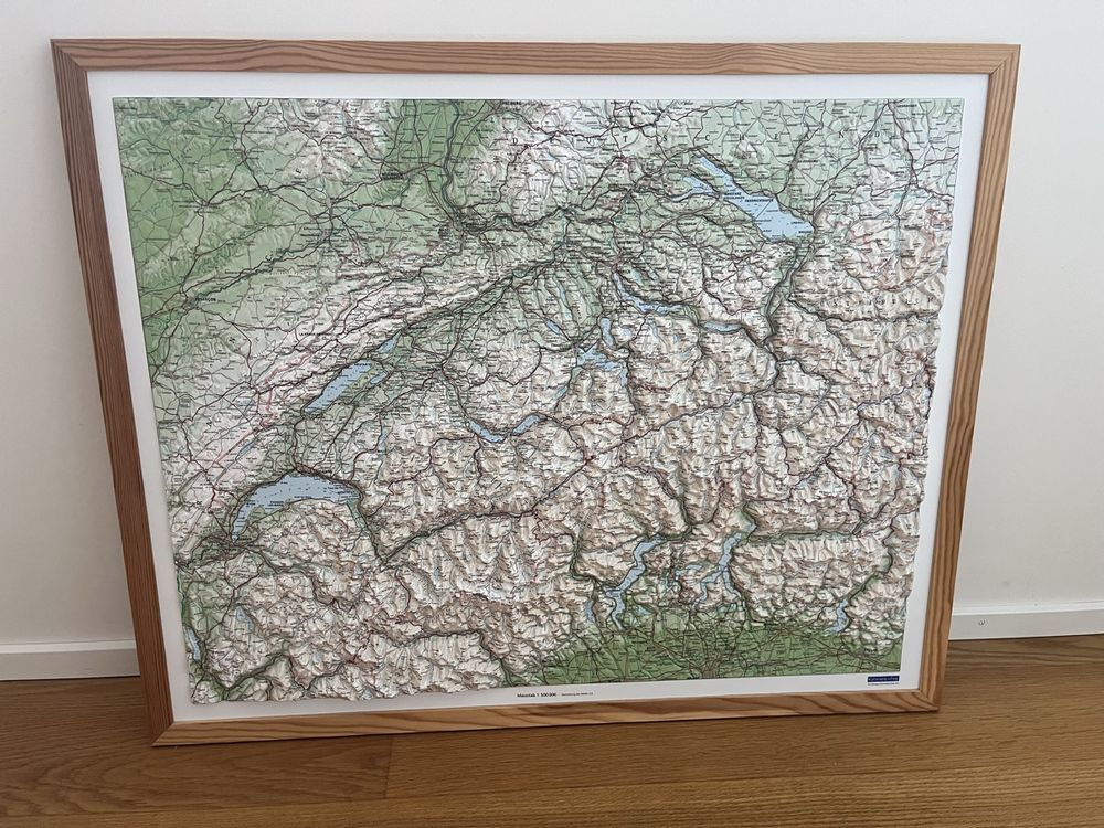 NEU 3D - Reliefkarte der Schweiz, Kümmerly+Frey (Neu (gemäss ...