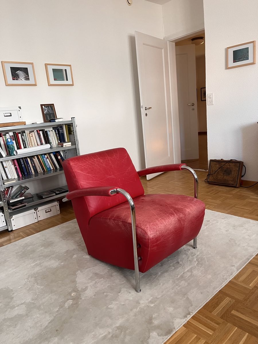 Leolux Fauteuils: LEOLUX Scylla Sessel rot, 1996 – D'occasion à Bern par tra_vtx5