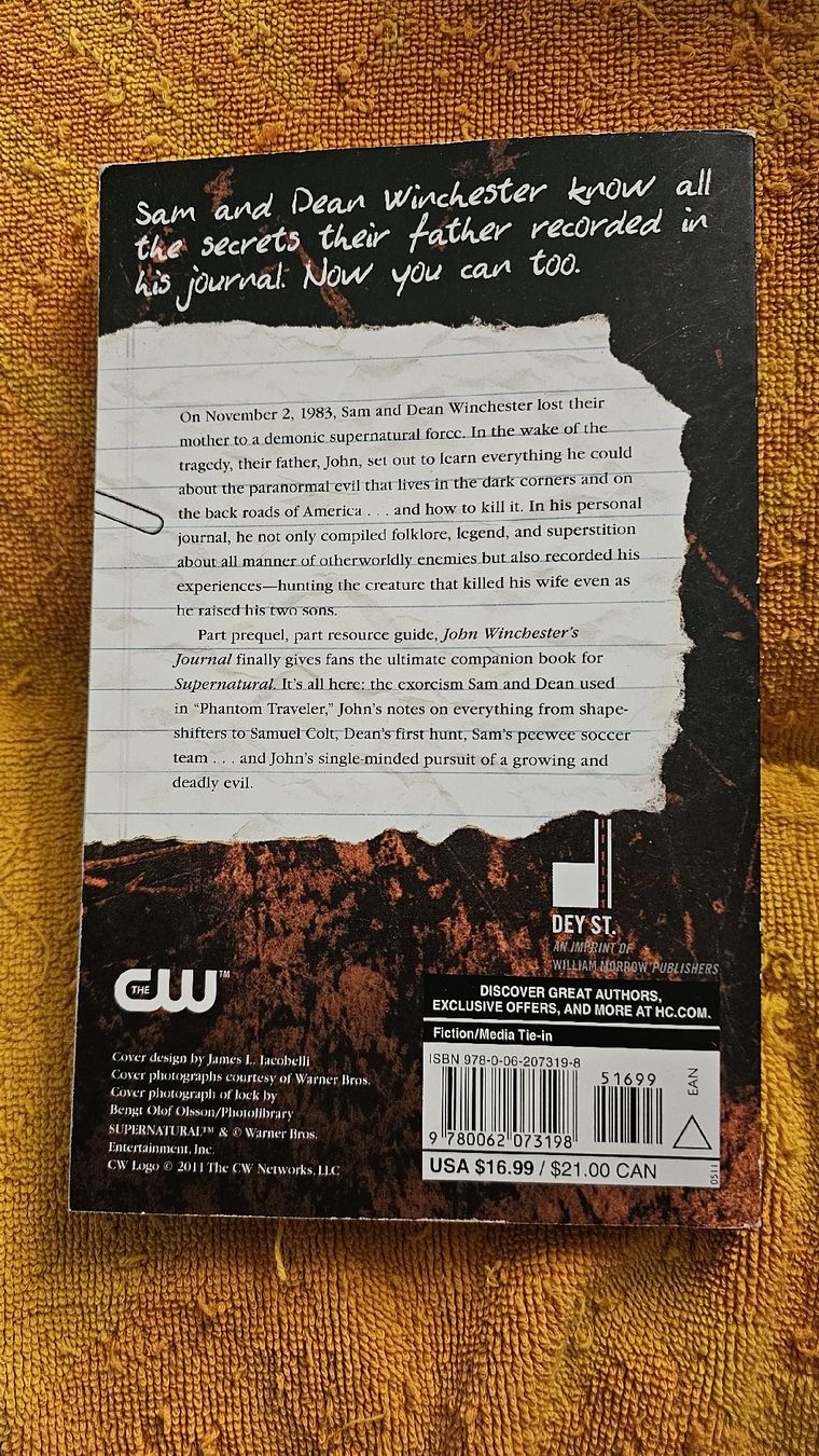 Libri: Supernatural: John Winchester's Journal – Nuovo (secondo la descrizione) da Birmensdorf ZH venduto da Phoenyx15 1