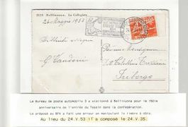 carte oblitération bureau poste automobile variété