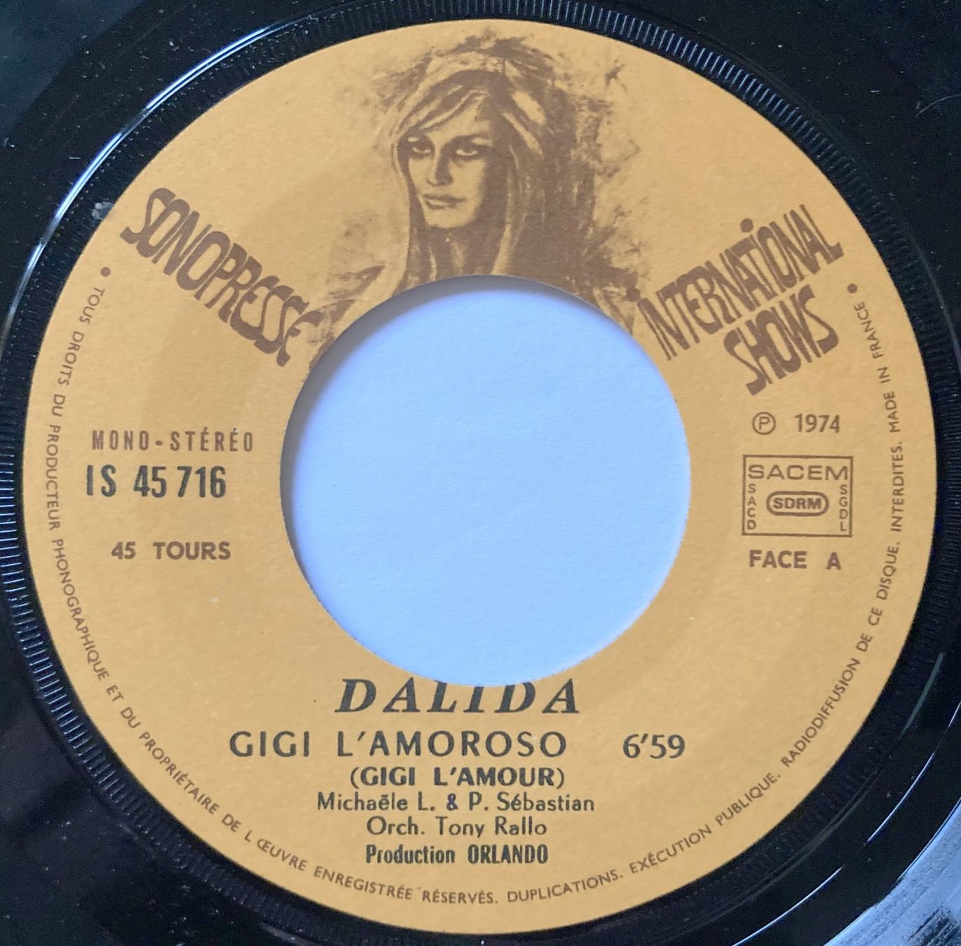 Dischi in vinile: DALIDA - GIGI L'AMOROSO – Usato da Bottens venduto da hotter-than-hell 2