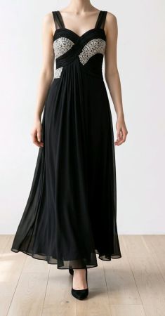 Wunderschönes Abendkleid schwarz Gr. S