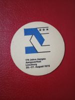 Bierdeckel 175 Jahre Aargauerfest Lenzburg 1978