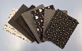 7 Coupons tissu coton patchwork 35x30 cm