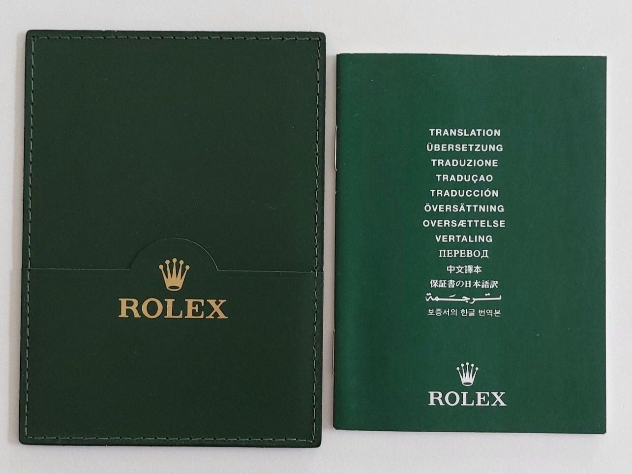 Rolex Orologi: Rolex Garantie Kartenhalter 1996-2005 + Chronometer Manual – Nuovo (secondo la descrizione) da St. Gallen venduto da shatcy