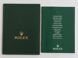 Rolex Garantie Kartenhalter 1996-2005 + Chronometer Manual