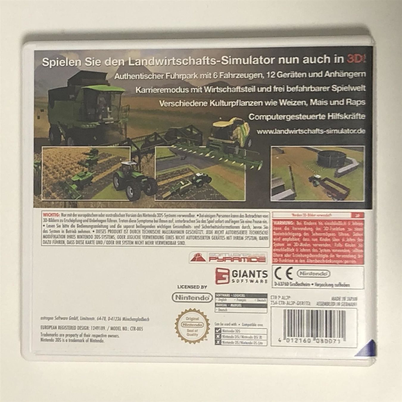 Nintendo Giochi: Landwirtschafts Simulator 2012 3D 3DS – Usato da Mollis venduto da GamingCorner 1