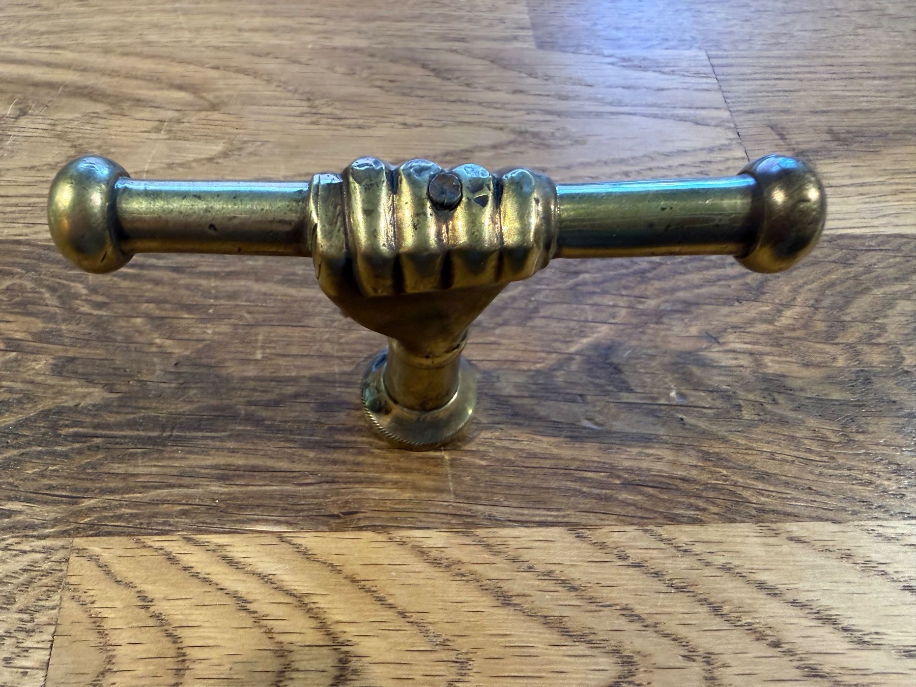 Eisenwaren: Antiker Fenstergriff Messing – Gebraucht aus Oberbussnang von Mpm1 1