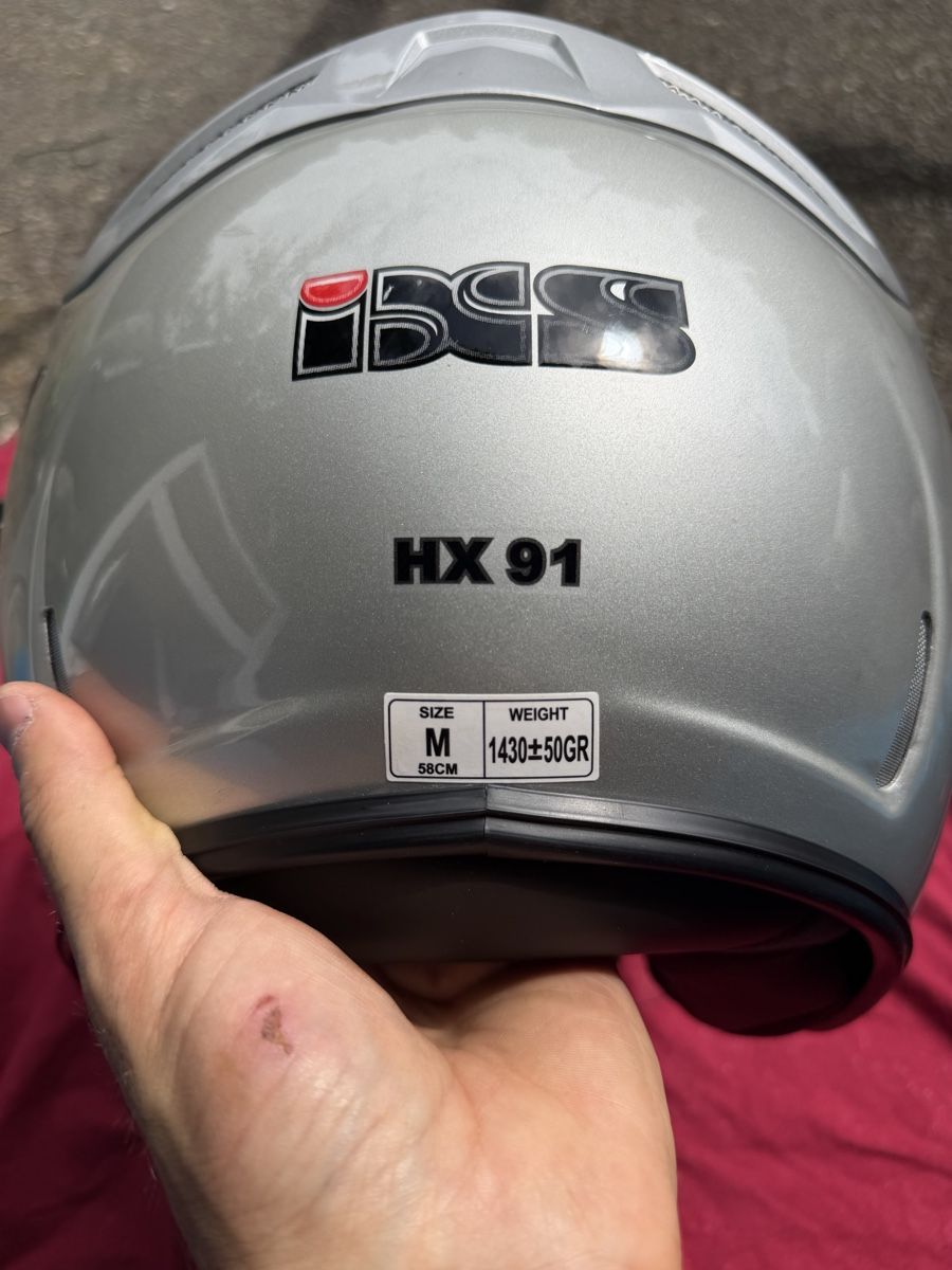 IXS Caschi & visiere: iXS HX 91 Jet Helm Grösse M Silber – Usato da stallikon venduto da Guetze1990 2