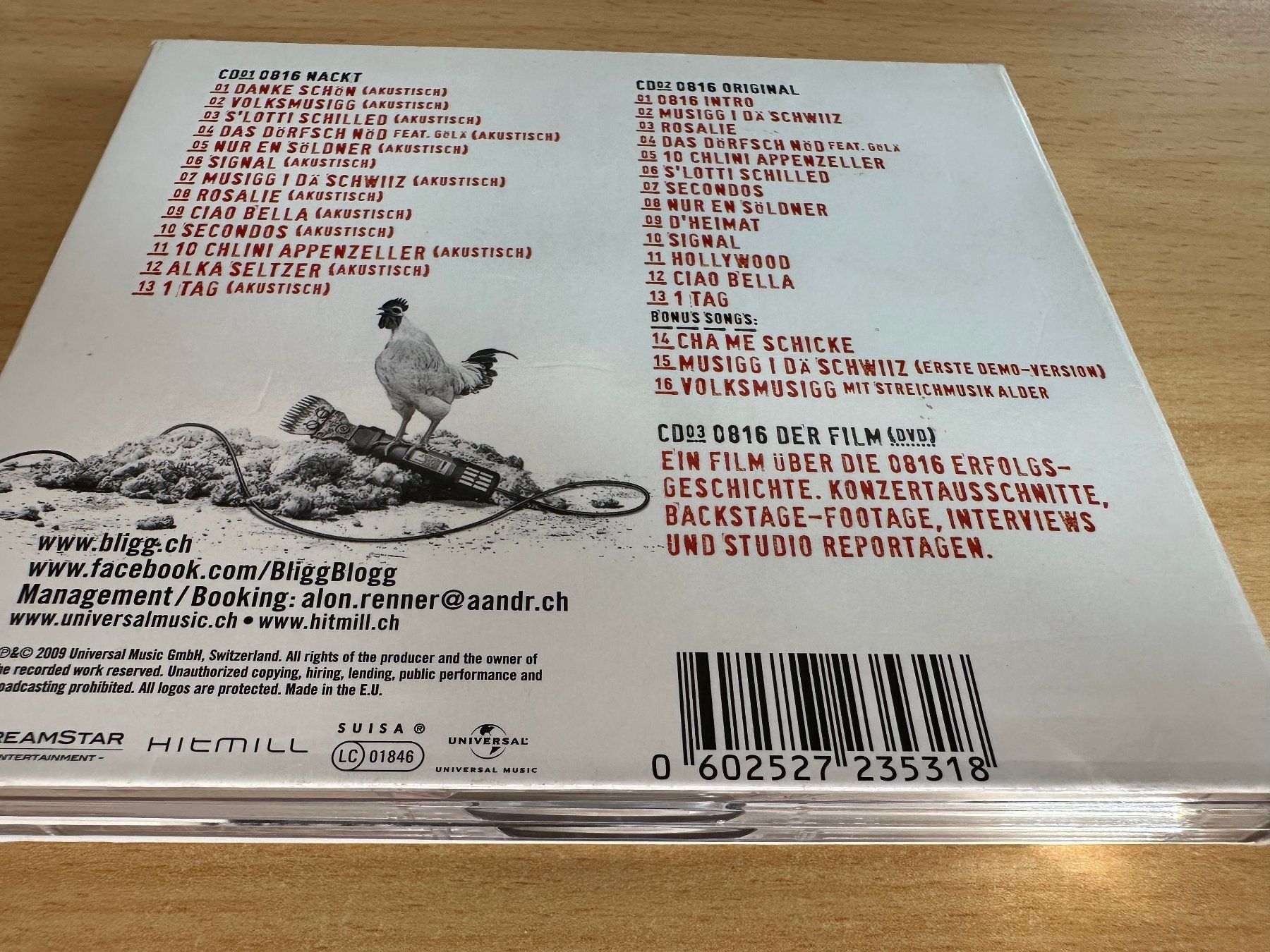 CD: Bligg – 0816 Nackt - 2 CD & DVD – Usato da Rikon im Tösstal venduto da Alpenmutz 1