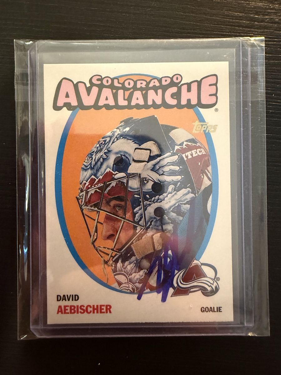 Topps Cartes à collectionner: David Aebischer 2001-02 Topps Heritage Parallel Signée  – D'occasion à Corminboeuf par martyfew