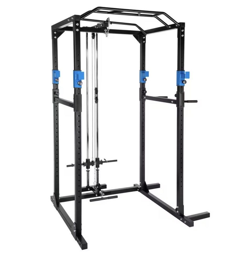 TECTAKE Power Rack mit Latzug Klimmzug-Doppelstange und Dip (D'occasion ...