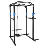 TECTAKE Power Rack mit Latzug Klimmzug-Doppelstange und Dip