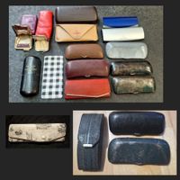 Konvolut !18 × vintage Brillen Etui