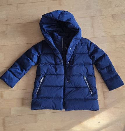 Daunen Winterjacke  NEU Dunkelblau 122