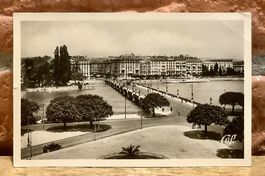 1953 - LE QUAI DU MONT-BLANC et le Jura - Genève Genf