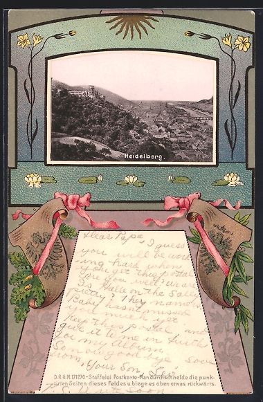 Cartoline postali: Grusskarten-AK Heidelberg / Neckar, Orts – Usato da Berlin venduto da bartko-reher