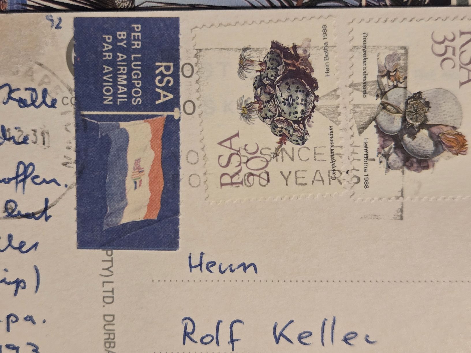 Cartoline postali: Ansichtskarte Simonstown Kapstat Südafrika – Usato da Dintikon venduto da Vexi 1
