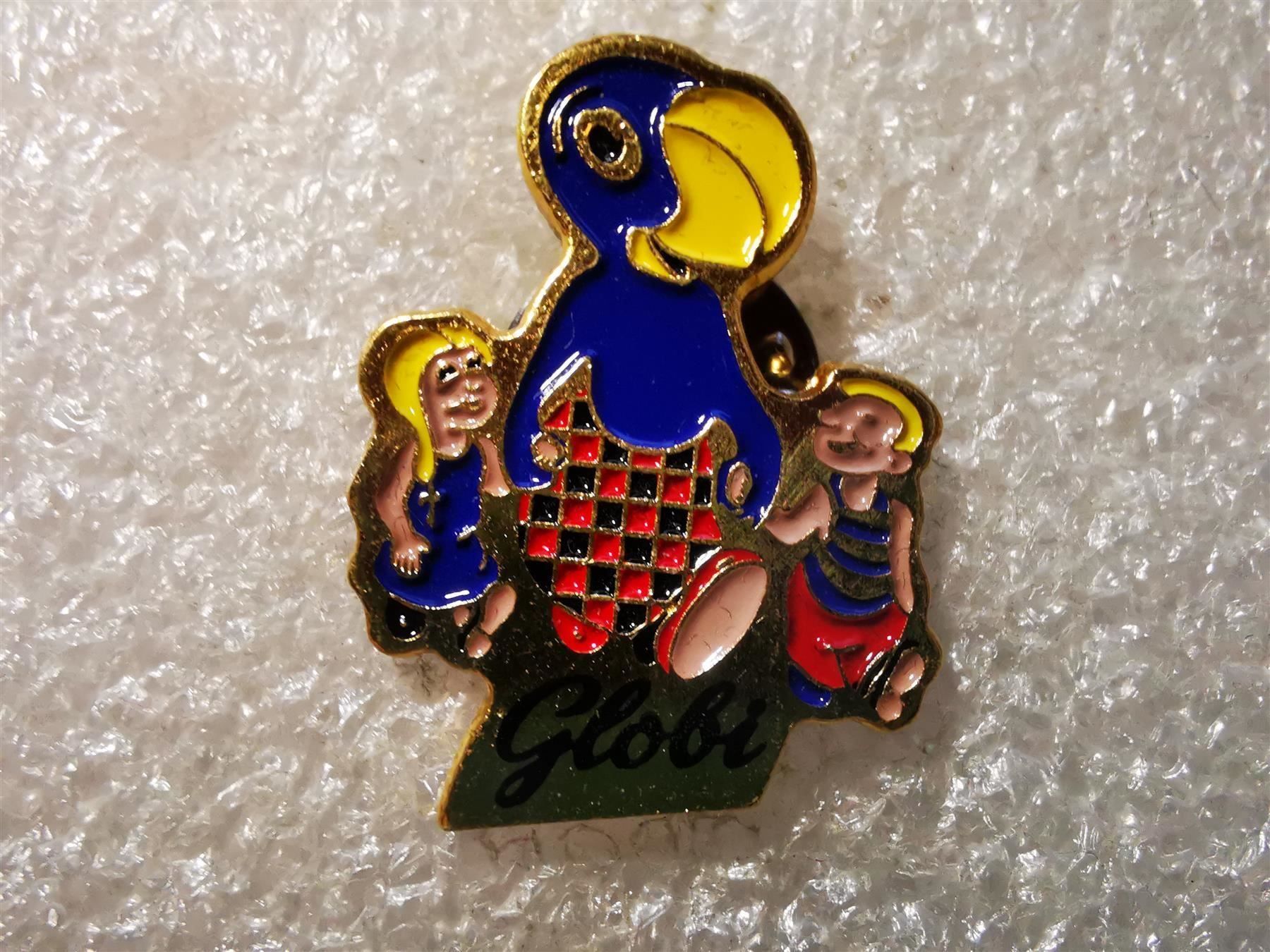 Placchette & Badge: Ansteckpin 26: Globi – Usato da Oppligen venduto da Pin-Fall-Shop