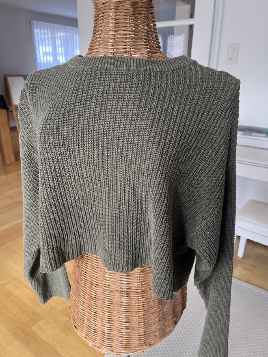 Only Maglioni & Felpe: Strickpullover in Olivgrün, Even&Odd, M – Usato da Solothurn venduto da Bobesch08 1