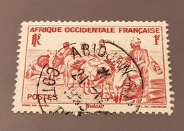 Französische-Westafrika 1947 alte briefmarke