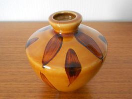 Dekorative Handgemachte Vintage Vase ( Senfgelb, Oker )