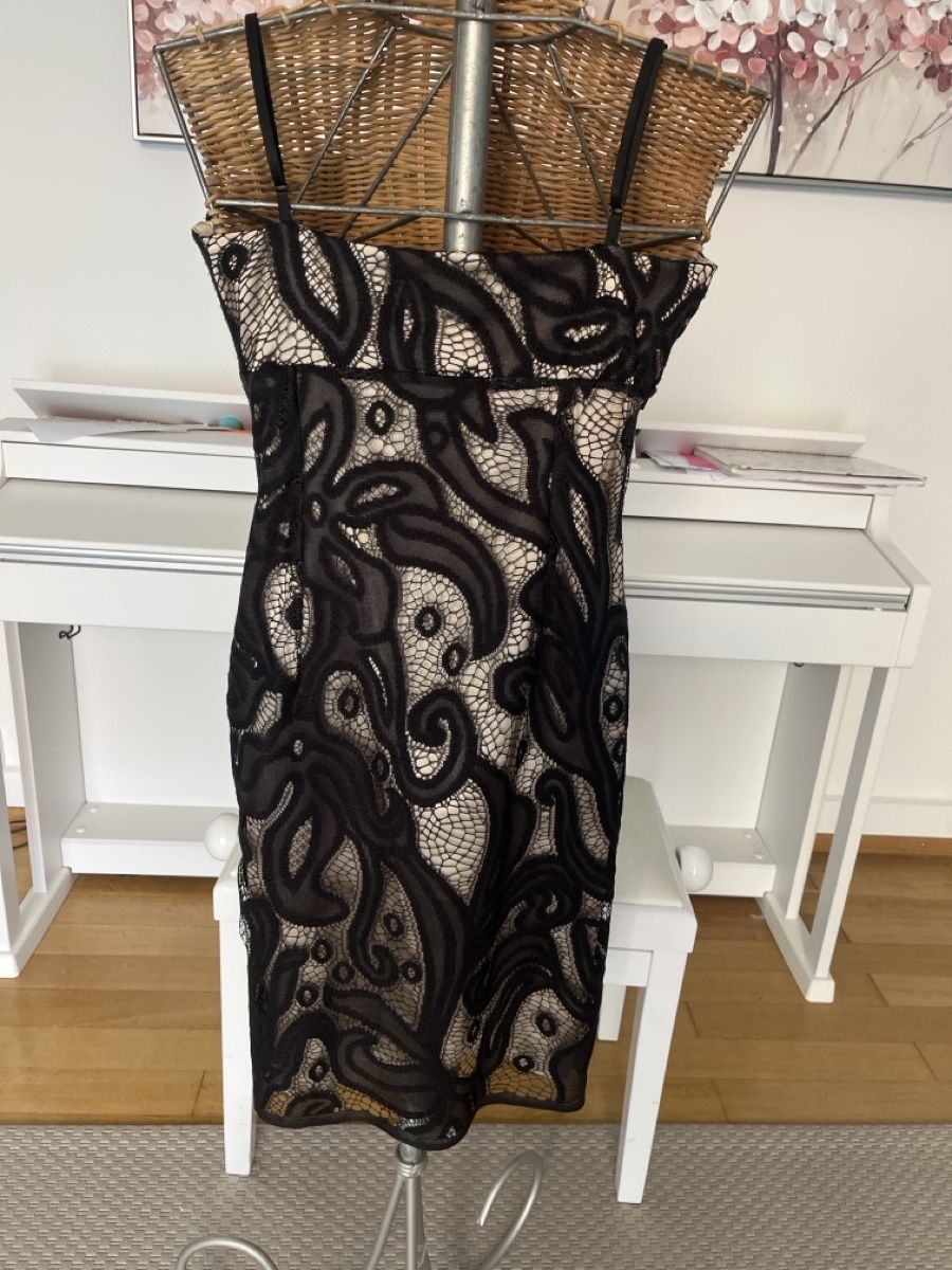 Vestiti: Kleid schwarz-gold, Spitze, 40 – Usato da Solothurn venduto da Bobesch08 4