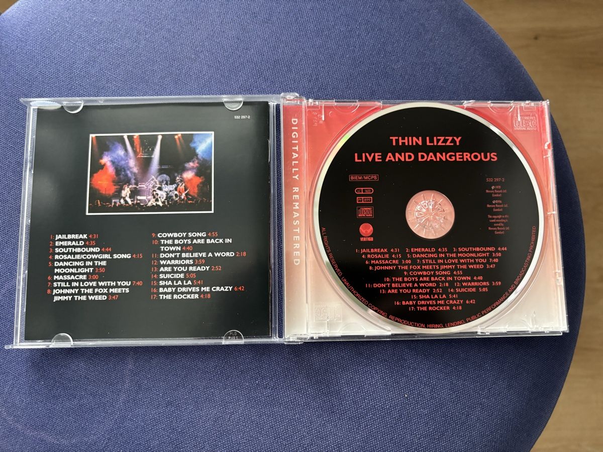 CD: 1 CD Thin Lizzy**Live and Dangerous** – Usato da Volketswil venduto da Car6 2
