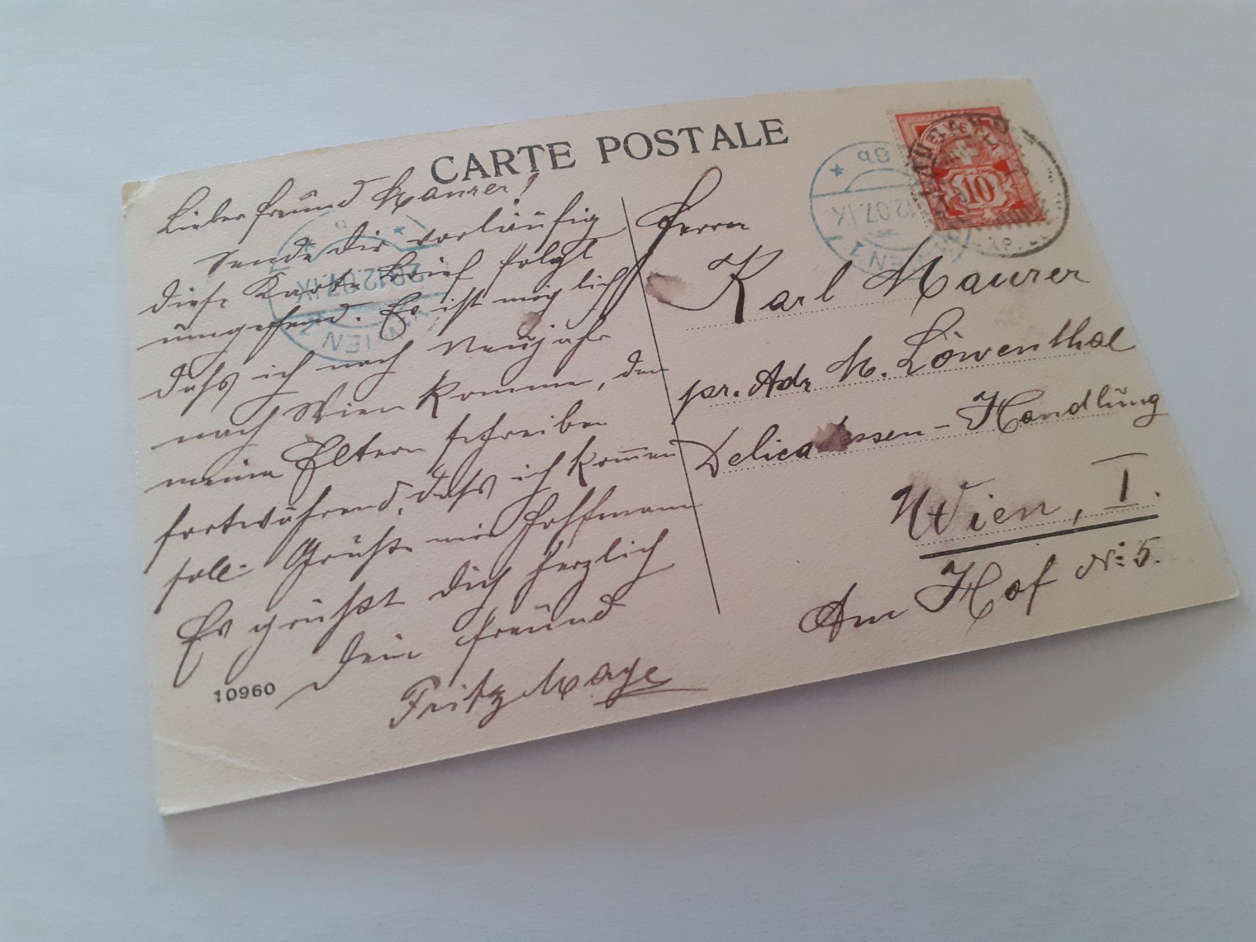 Ansichtskarten: LAUSANNE - 1907 – Gebraucht aus Winterthur von Ornyx7 1