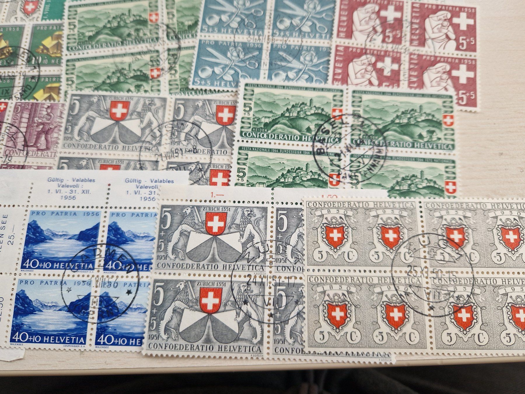 Tutti i francobolli: PP 4er Blöcke, Zentrumsstempel, ab 1.- – Usato da Burgdorf venduto da Glossy01 6