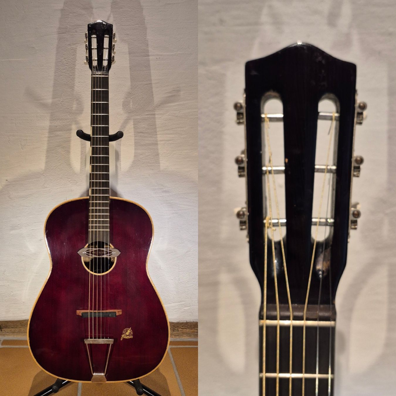 Framus Musikinstrumente: Rubber Bridge Conversion Vintage Framus 5/18 Hawaii – Gebraucht aus Winterthur von NorrSydGuitars