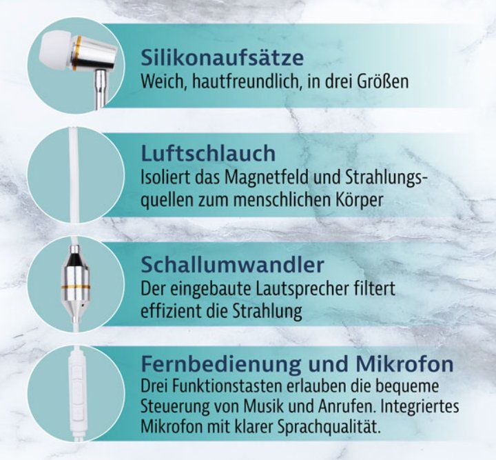 Casques audio: Luftschlauch-Headset mit USB-C Schwarz Strahlungsarm – Neuf avec emballage d'origine à Kloten par Konfuzius7 5