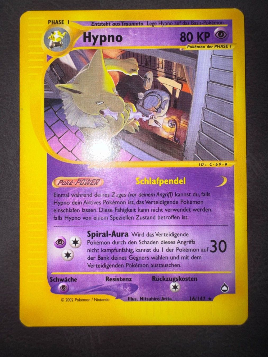Pokémon Cartes à collectionner: Pokemon Hypno Rare 16/147 - Aquapolis - DE – D'occasion à Erstfeld par PokeSandero