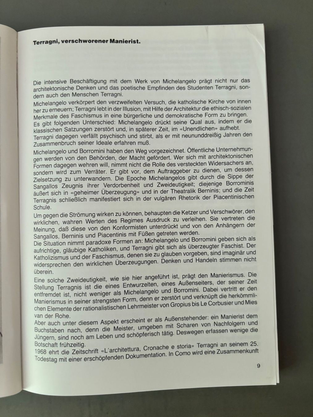 Libri: Giuseppe Terragni Studio paperback von Bruno Zevi – Usato da Winterthur venduto da Fisch0225 6